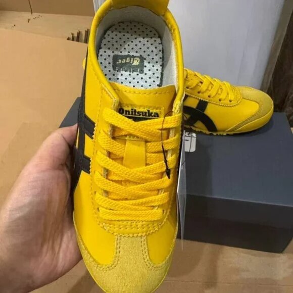 Onitsuka Tiger By Asics Mexico 66 Yellow Black Sneakers - Picture 2 of 6
